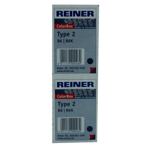 Colop Reiner B6K Replacement Ink Pad Black Pack 2