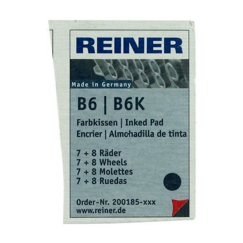 Colop Reiner B6/8K Replacement Ink Pad Black Pack 2