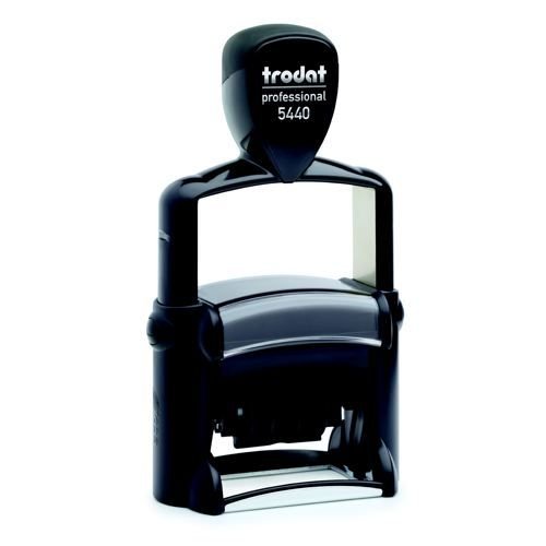 Trodat Professional Dater 5440 Self Inking Custom Stamp Size 48x27mm Red/Blue