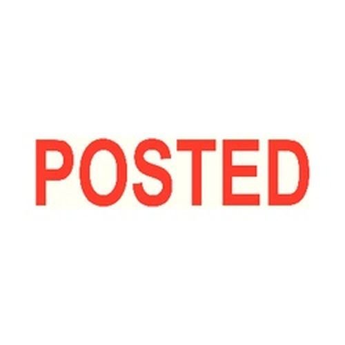 Colop Word Stamp Green Line Posted Red