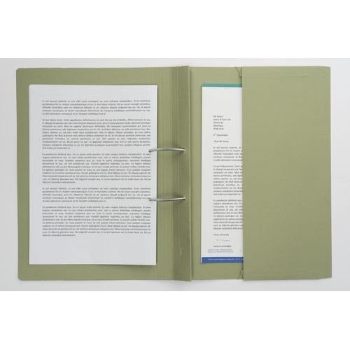 Guildhall Transfer Spiral Pocket File Right Hand Green