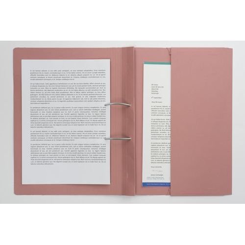 Guildhall Transfer Spiral Pocket File Right Hand Pink