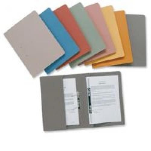 Guildhall Transfer Spring Files With Inside Pocket 315gsm 38mm Foolscap Red