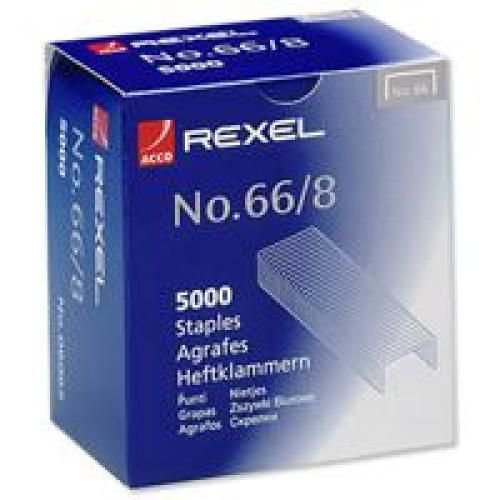 Rexel No 66 Staples 8mm Pack 5000