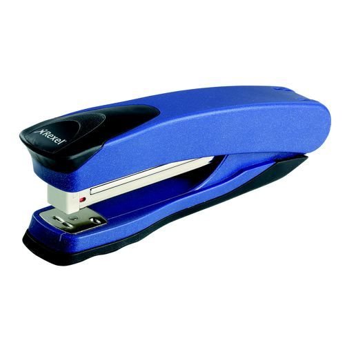 Rexel Taurus Stapler Full Strip Metallic Black 20 Sheet Capacity Metallic Blue