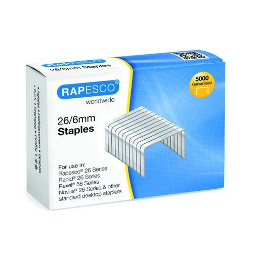 Rapesco Staples 6mm 24/6 Pack of 5000