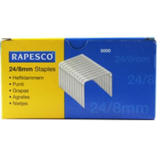 Rapesco Staples 8mm 24/8 Pack of 5000 Staples ST9445