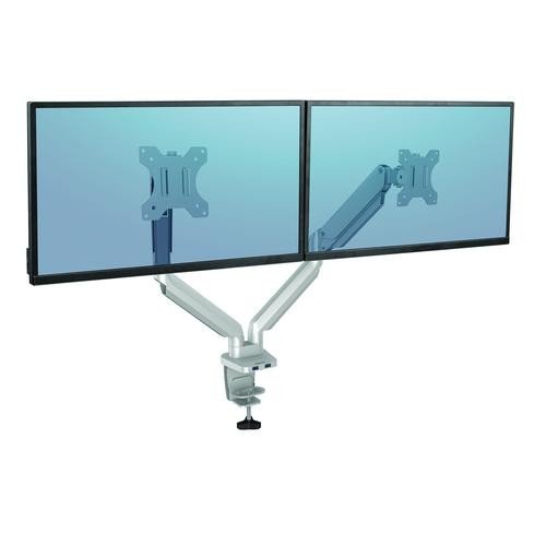 Fellowes Platinum Series Dual Monitor Arm Silver