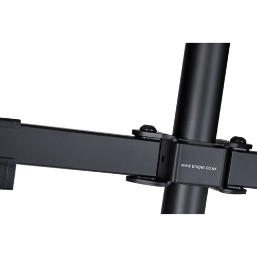 Properav Dual Swing Arm Desk Pc Monitor Mount 19 32 Vesa