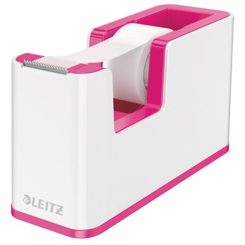 Leitz Wow Tape Dispenser Including Tape White/Pink