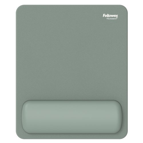 Fellowes Mouse Mat Wrist Rest Breyta Mouse Pad Wrist Support with Antibacterial Protection Sage