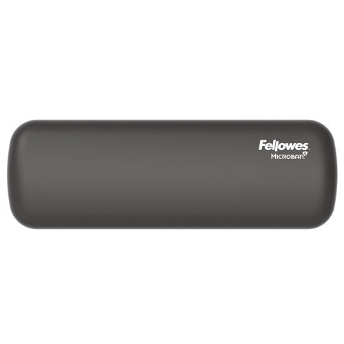 Fellowes Wrist Rest Breyta Palm Rest with Antibacterial Protection Ergonomic Wrist Support Black