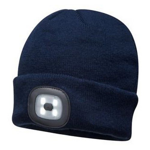 Rechargeable LED Beanie Navy Pack 144