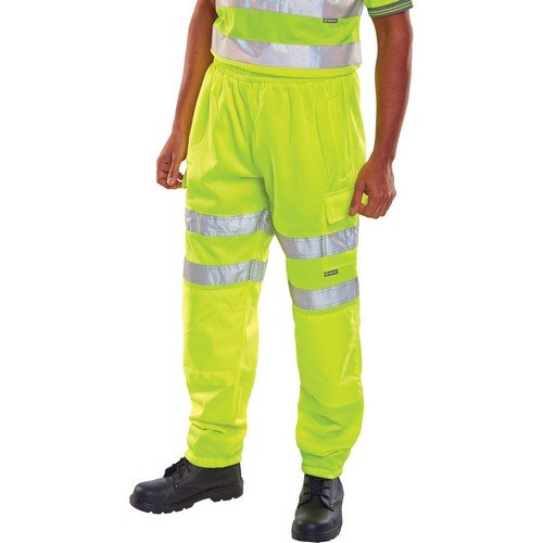 Beeswift Hi Viz Jogging Bottoms Saturn Yellow L