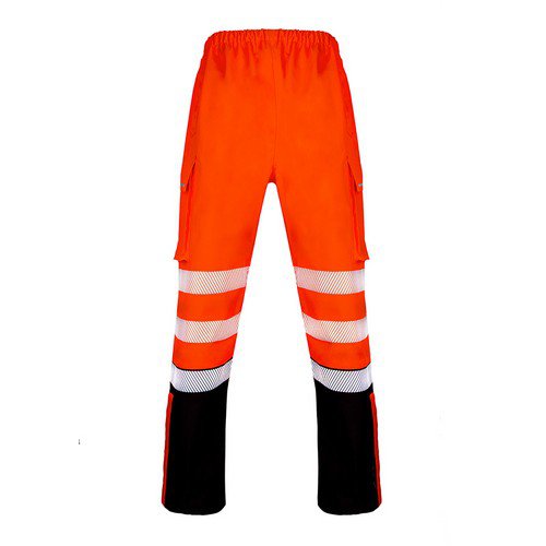 Beeswift DELTIC HIVIS OVERTROUSER  TWOTONE Orange Black 3XL Trousers & Shorts WW1335