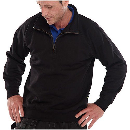 Beeswift Quarter Zip Sweatshirt Black Xs