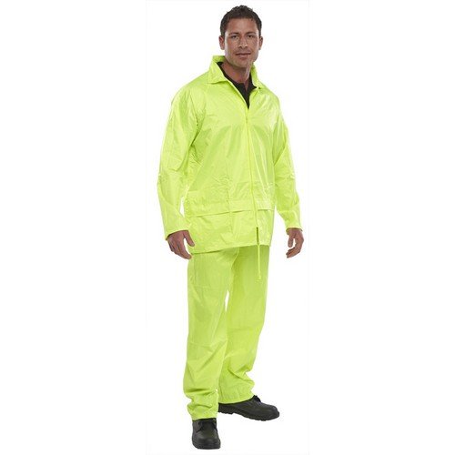 Beeswift Nylon BDri Weatherproof Suit Saturn Yellow 3XL