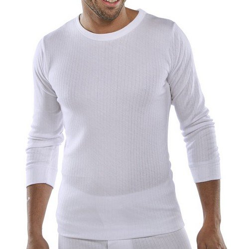 Beeswift Long Sleeve Thermal Vest White L
