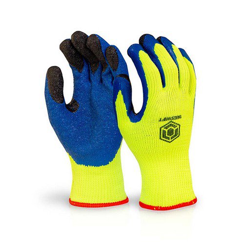 Beeswift Latex ThermoStar Fully Dipped Glove Saturn Yellow 8