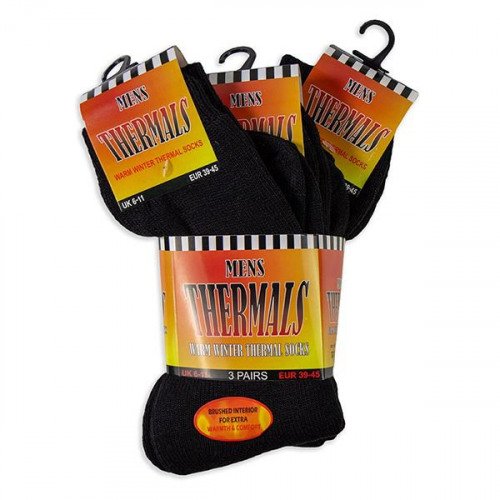 Thermal Winter Socks Black