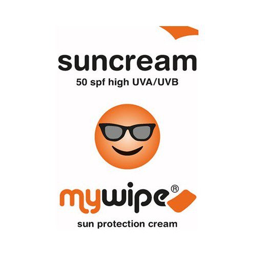 Sun Cream Sachet Factor 50 Spf  White 60X80Mm