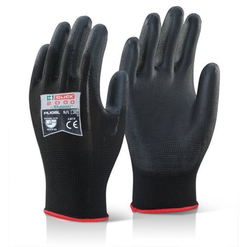 Beeswift Pu Coated Gloves Black M