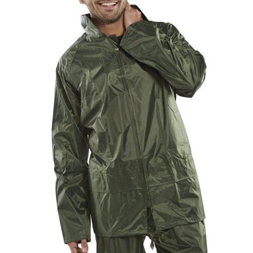 Beeswift Nylon B-Dri Jacket Olive Green 3XL