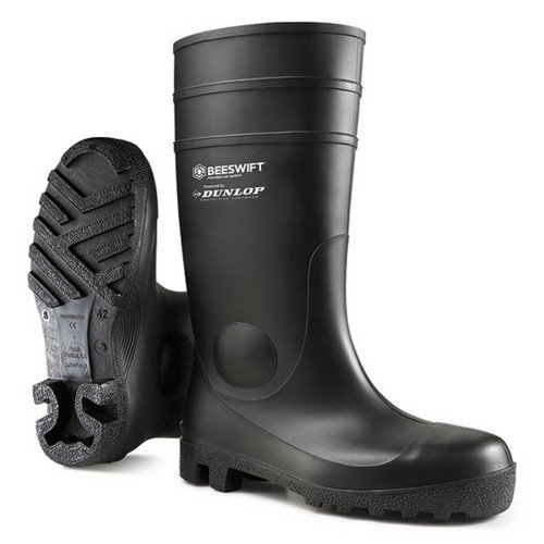 Dunlop Aston Safety Black Wellington 10