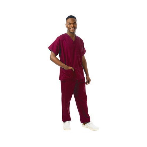 334LW Unisex Lightweight Scrub Top Maroon Size XL 334LW/MARO/XL