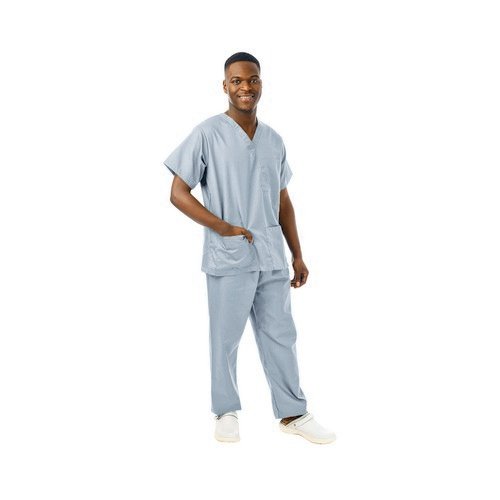 334LW Unisex Lightweight Scrub Top Pale Grey Size XS 334LW/GREY/XS