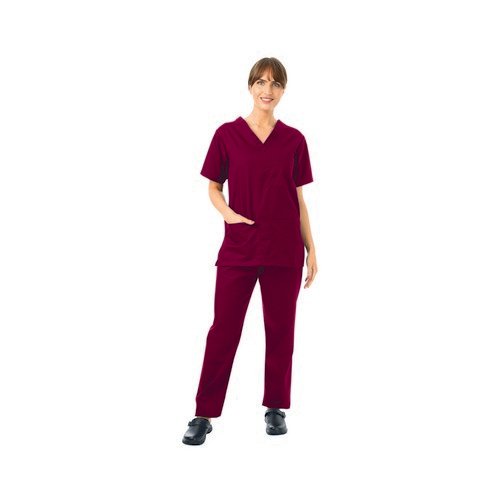 434NPH Unisex Smart Scrub Top Maroon Size S 434NPH/MARO/S