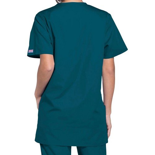 Cherokee Pro V-Neck Medical Scrub Top CH4876 CaribBS