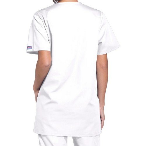 Cherokee Pro V-Neck Medical Scrub Top CH4876 WhiteXS