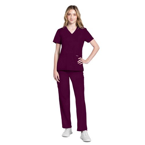 Cherokee Originals Ultra Female V-neck Scrub Top CKE953A Wine3XL