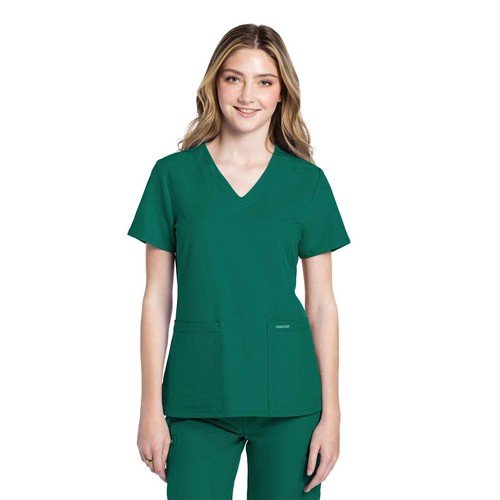 Cherokee Originals Ultra Female V-neck Scrub Top CKE953A HuntGM