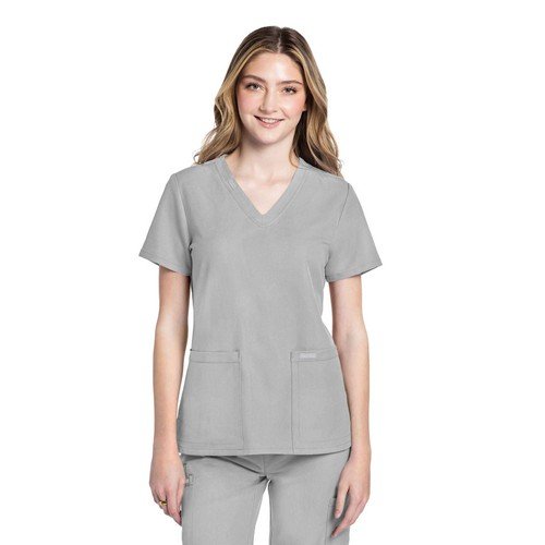 Cherokee Originals Ultra Female V-neck Scrub Top CKE953A GreyXXS