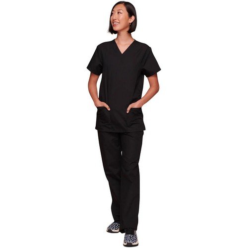 Cherokee Pro Medical Scrub Set WW530C for Staff Black4XL