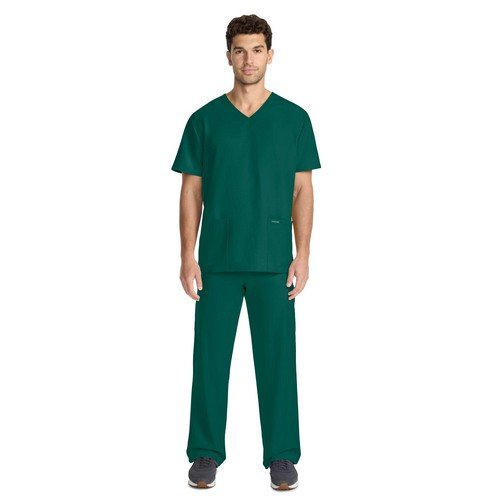 Cherokee Originals Ultra Unisex V-neck Scrub Top CKE00014A HuntGXS