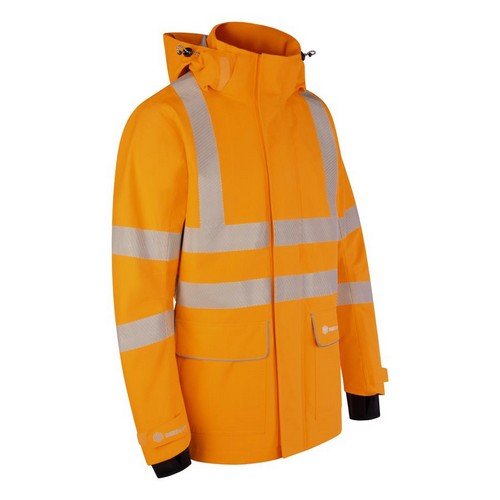 Beeswift Stormwear Mens Hi-Vis Jacket Orange L