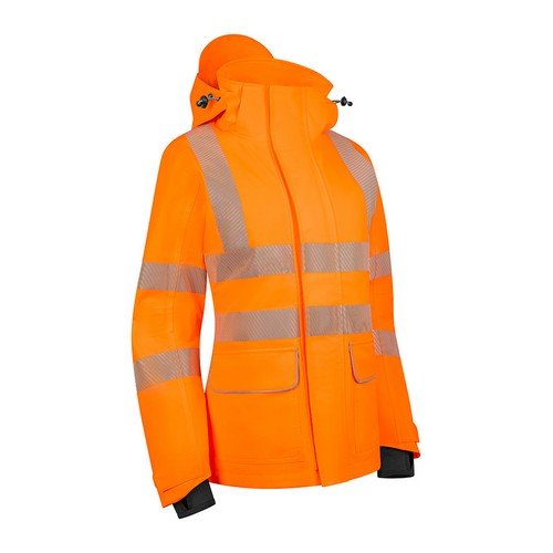 Beeswift Stormwear Womens Hi-Vis Jacket Orange 10