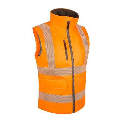 Womens Bodywarmer Fluorescent Orange Xxl (16)