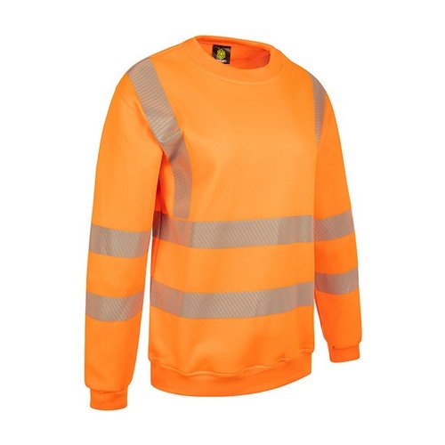 Womens Sweatshirt Fluorescent Orange M (10)