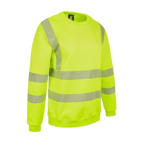 Womens Sweatshirt Fluorescent Yellow L (12)