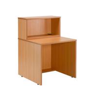 Reception 800 Modular Straight Hutch Unit Beech