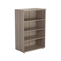 Jemini Walnut 1200mm 1 Shelf Bookcase KF840138