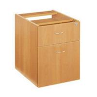 Jemini Oak 2 Drawer Fixed Pedestal KF72076