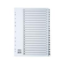 Initiative White Board A4 160gsm Divider 1-20 Mylar Tab