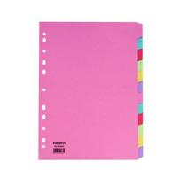 Initiative Divider A4 Manilla 12 Part Multi-Coloured 150gsm 100% Recycled