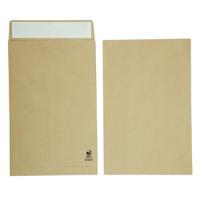 Initiative Envelope 25mm V-Base Gusset Pocketed Plain Peel n Seal 381x254x25 120gsm Manilla Pack 125