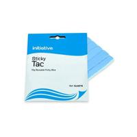 Initiative Reusable Sticky Tac Scored Strips Blue 70gm